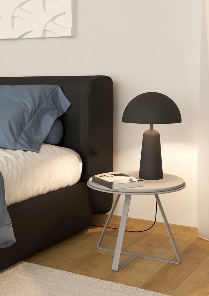 Aranzola 45cm Noir lampe de table De Eglo - Cette élégante lampe de table noire offre une expression élégante et intemporelle qui s'intègre dans tous les types d'intérieurs.