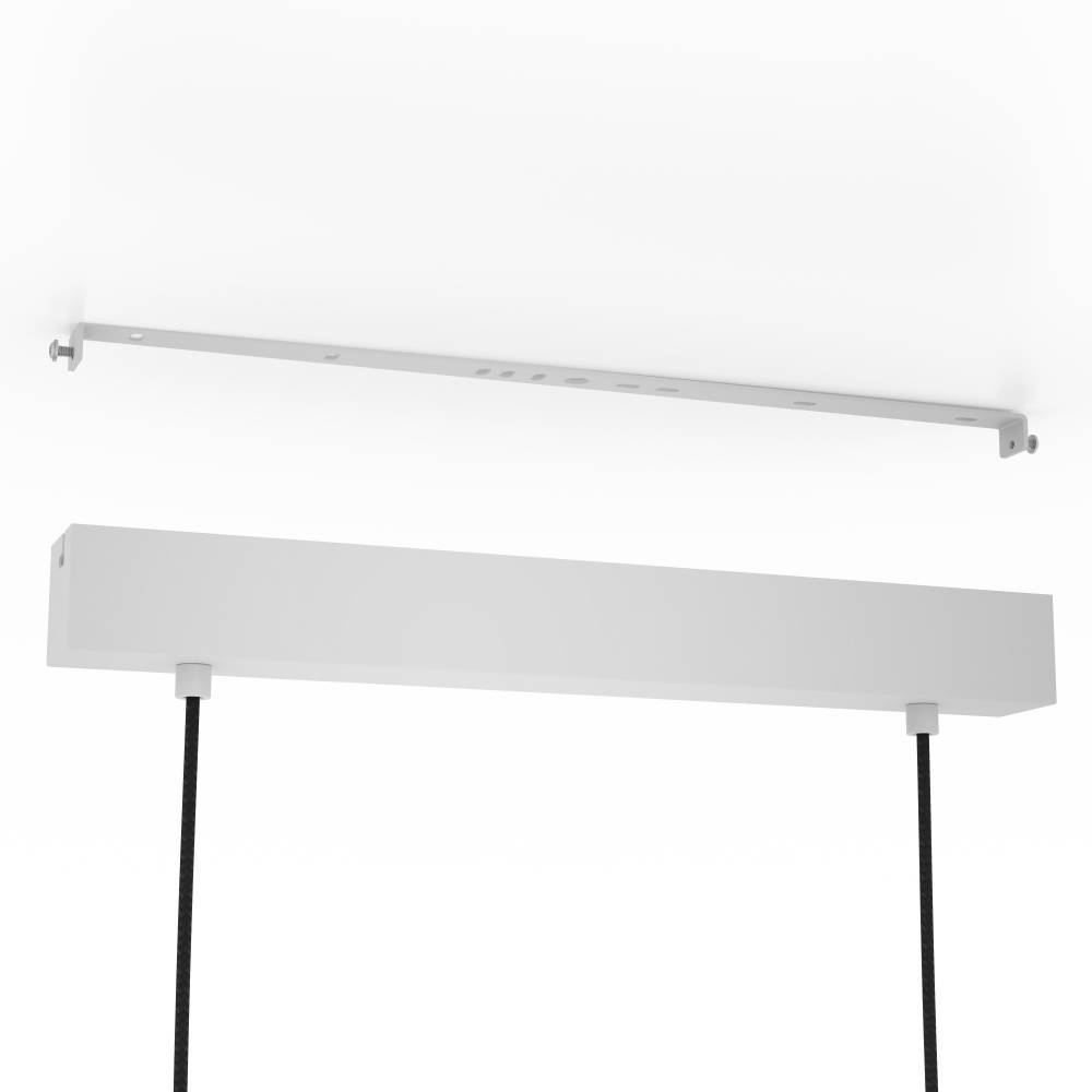 Mariel 90cm Gris suspension De Eglo - Son design minimaliste en bois et métal lui permet de s'intégrer facilement dans les intérieurs scandinaves et modernes tout en ajoutant une touche de nature.
