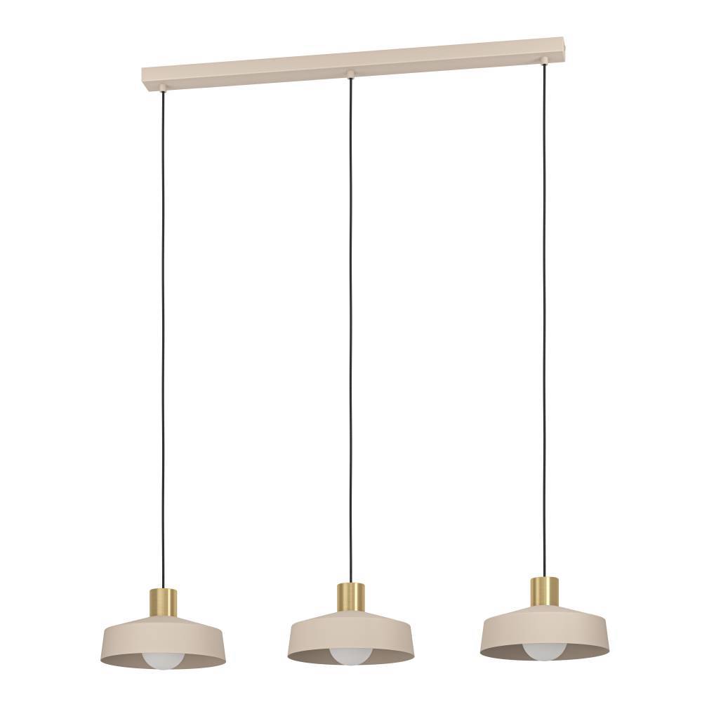 Valdiola 93cm Beige suspension De Eglo - Parfait pour être placé au-dessus de la table à manger ou du comptoir de la cuisine, où il fournit un éclairage à la fois fonctionnel et décoratif.