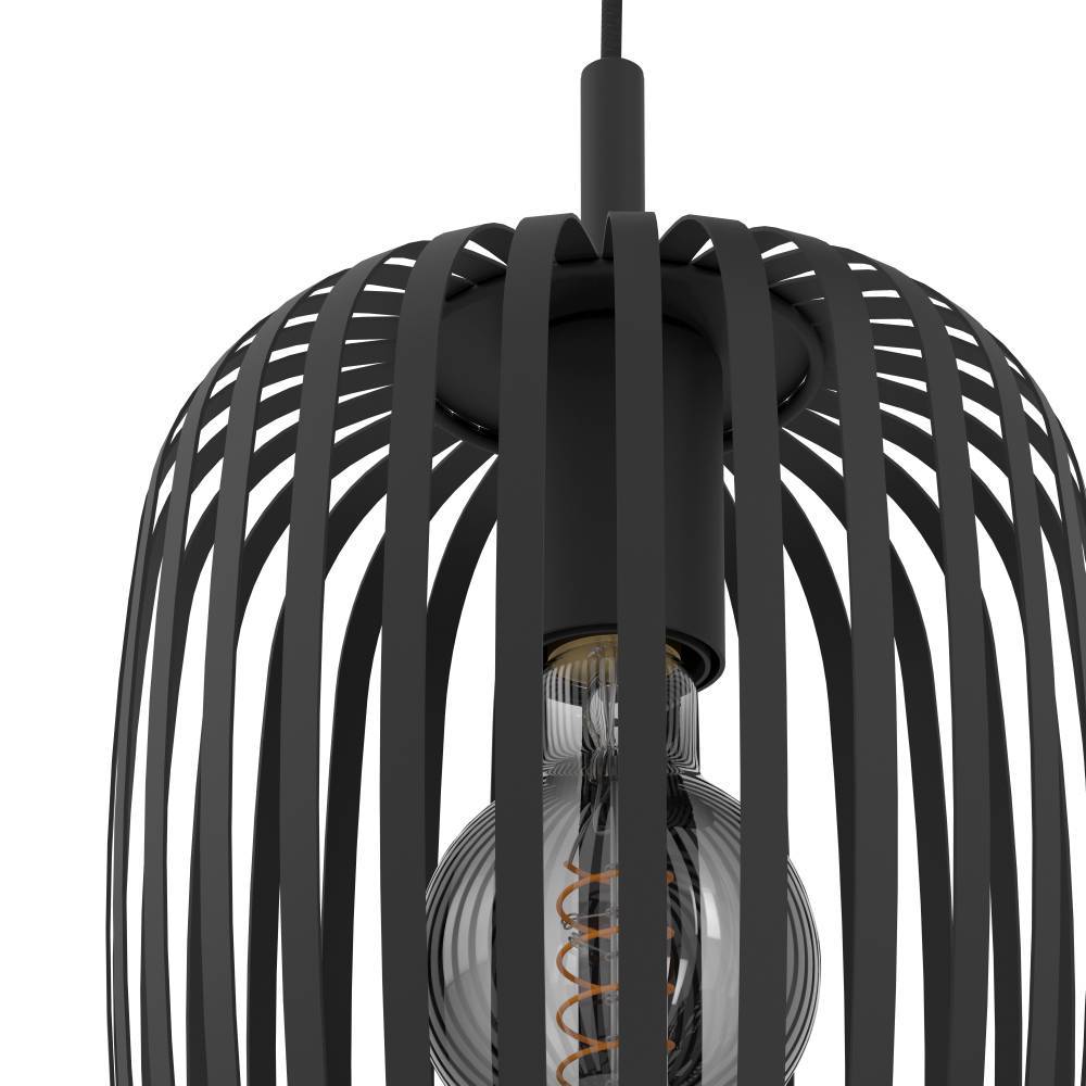 Romazzina Ø46 Noir suspension De Eglo - Cette suspension élégante avec trois sources lumineuses réglables au design moderne est le choix parfait pour tous ceux qui souhaitent donner à la pièce un caractère unique.
