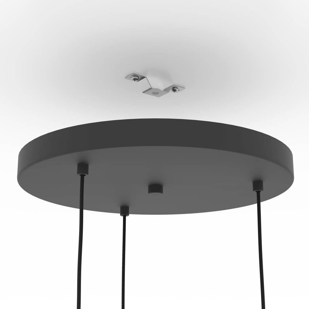 Romazzina Ø46 Noir suspension De Eglo - Cette suspension élégante avec trois sources lumineuses réglables au design moderne est le choix parfait pour tous ceux qui souhaitent donner à la pièce un caractère unique.