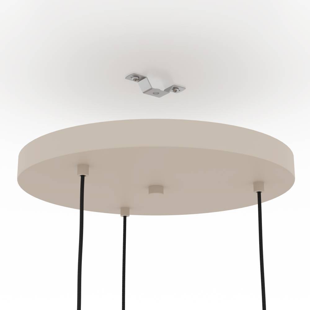 Romazzina Ø46 Sable suspension De Eglo - Cette suspension élégante avec trois sources lumineuses réglables au design moderne est le choix parfait pour tous ceux qui souhaitent donner à la pièce un caractère unique.