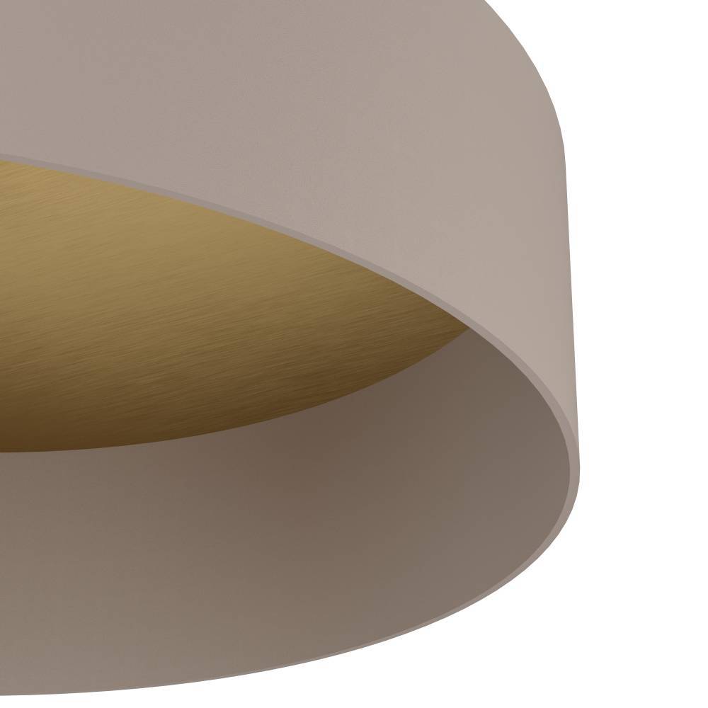 Duaia Ø42 Taupe plafonnier De Eglo - Parfait pour le salon, la chambre ou le couloir, o&ugrave; il ajoute &agrave; la fois style et fonctionnalit&eacute;.