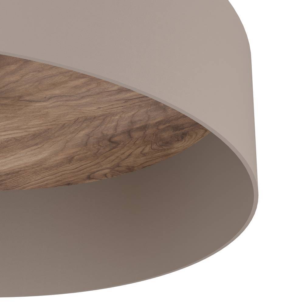 Duaia Ø42 Taupe plafonnier De Eglo - Parfait pour le salon, la chambre ou le couloir, o&ugrave; il ajoute &agrave; la fois style et fonctionnalit&eacute;.