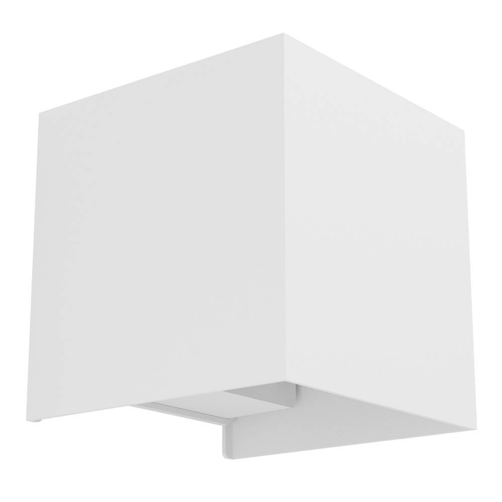 Valmontone 10cm Blanc applique murale De Eglo - La lueur chaleureuse, qui se propage à partir de faisceaux lumineux vers le haut et vers le bas, offre un éclairage harmonieux et doux.