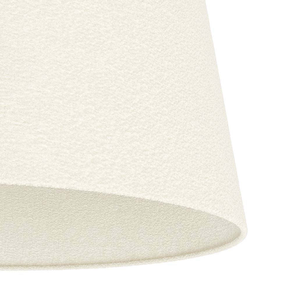 Febres Ø35 Blanc plafonnier De Eglo - Le support de plafond noir offre un contraste élégant avec l'abat-jour et contribue à une ambiance moderne dans la pièce.