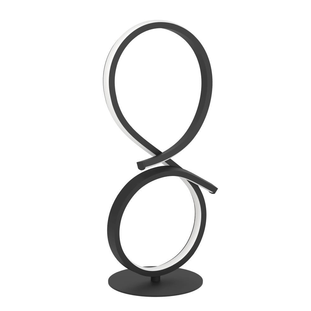 Serpins 40cm Noir lampe de table De Eglo - Le design minimaliste et futuriste de la lampe en fait un ajout &eacute;l&eacute;gant &agrave; toute maison moderne, tandis que sa technologie LED &eacute;conome en &eacute;nergie en fait un choix durable.