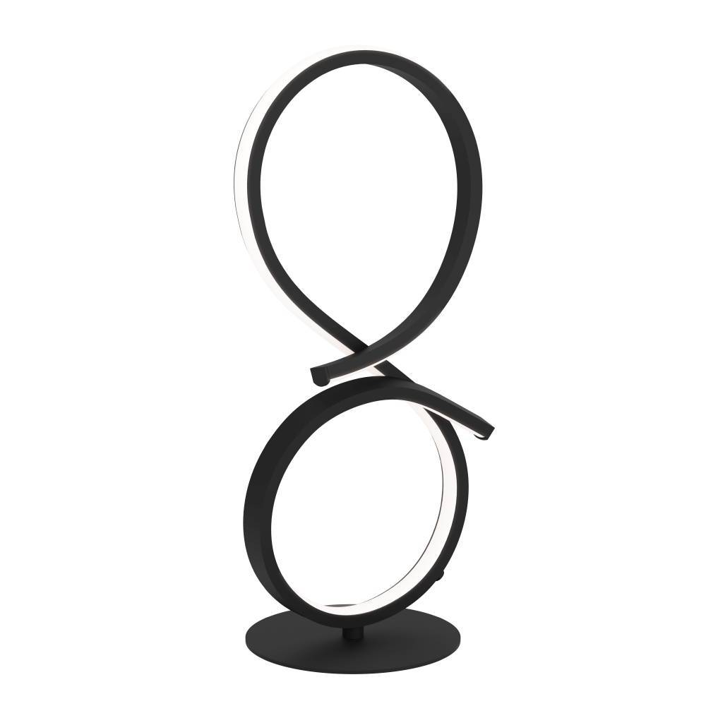 Serpins 40cm Noir lampe de table De Eglo - Le design minimaliste et futuriste de la lampe en fait un ajout &eacute;l&eacute;gant &agrave; toute maison moderne, tandis que sa technologie LED &eacute;conome en &eacute;nergie en fait un choix durable.