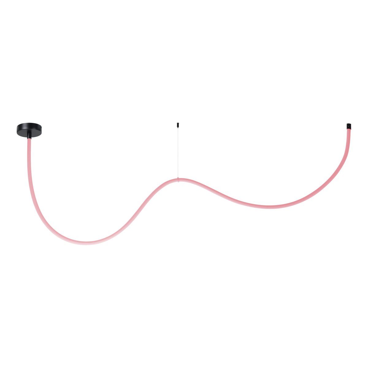 Glow 300cm Noir suspension De Eglo - Un support de plafond, un kit de suspension, un kit de fixation murale ou au plafond et les accessoires sont fournis.