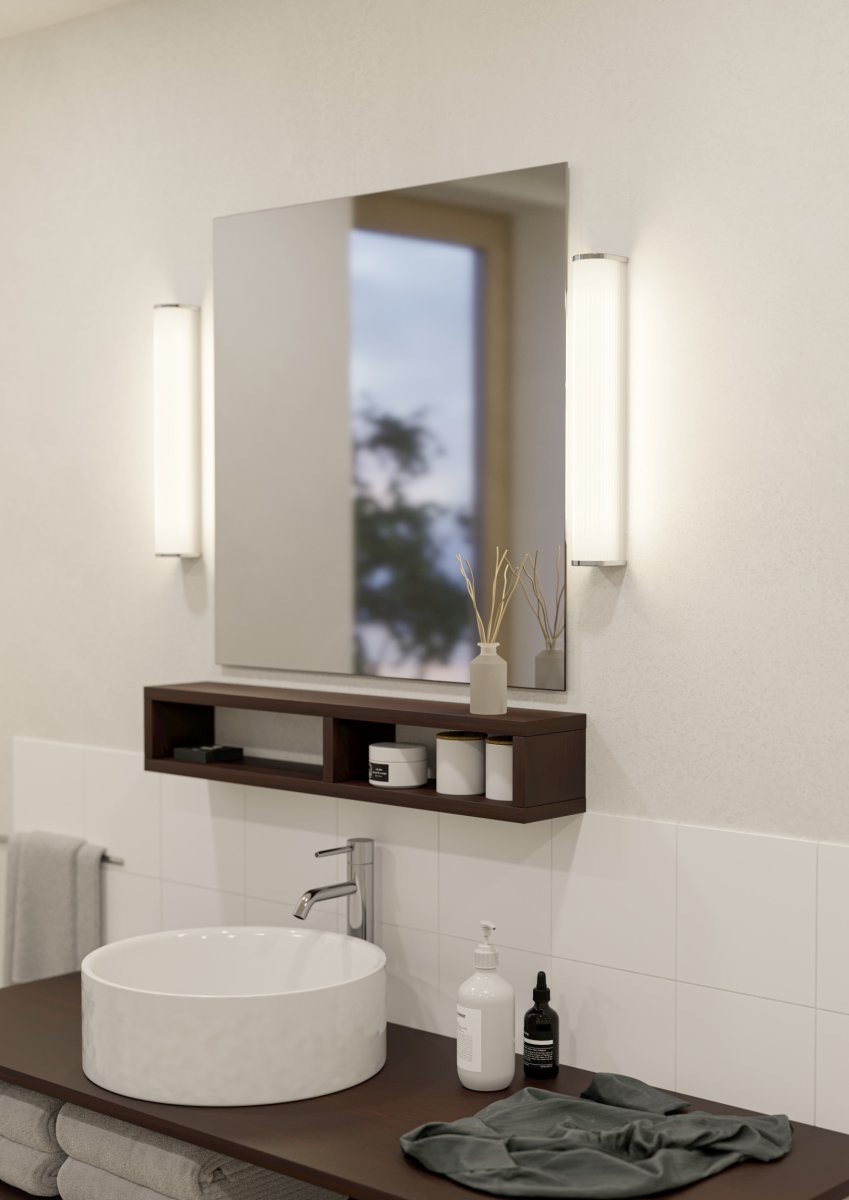 Patrovaro 35cm Blanc lampe de salle de bain De Eglo - Patrovaro est une applique de salle de bain pratique, idéale pour une installation au-dessus ou à côté du miroir.