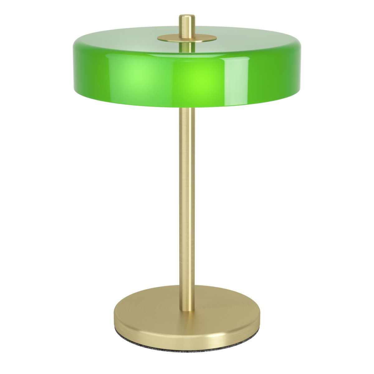 Salve 33cm Laiton lampe de table De Eglo - L'alliance du verre vert et du laiton aux tons chauds fait de Salve une lampe de table décorative qui trouvera parfaitement sa place sur une table d'appoint, un bureau ou près d'une fenêtre.