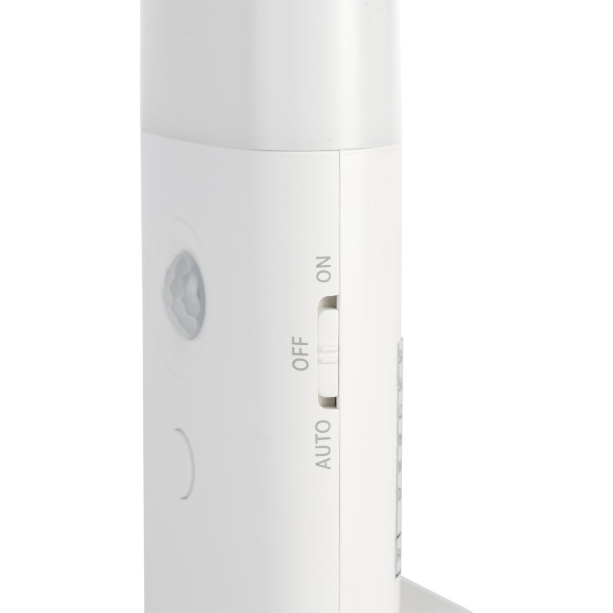 Merta Blanc portable De Eglo - Le bouton de la lampe permet de régler facilement la luminosité et la température de couleur (blanc chaud ou blanc froid) selon vos préférences.