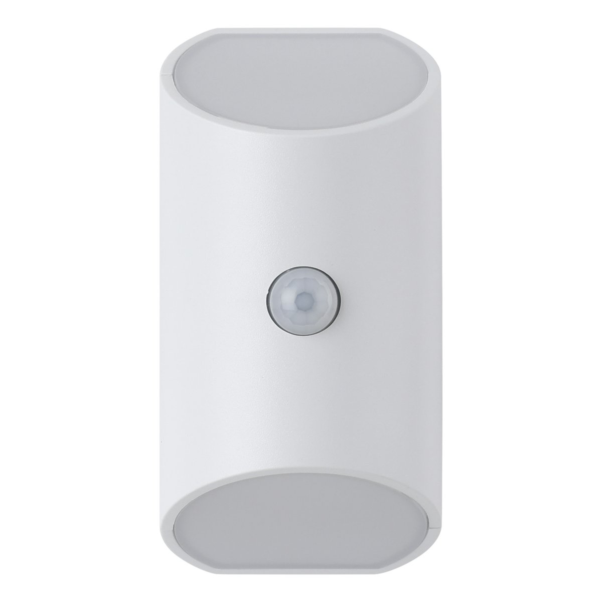 Merta Blanc applique murale De Eglo - À une hauteur d'installation de 1,2 mètre, le détecteur a une portée de 5 mètres et un angle de détection de 120°.