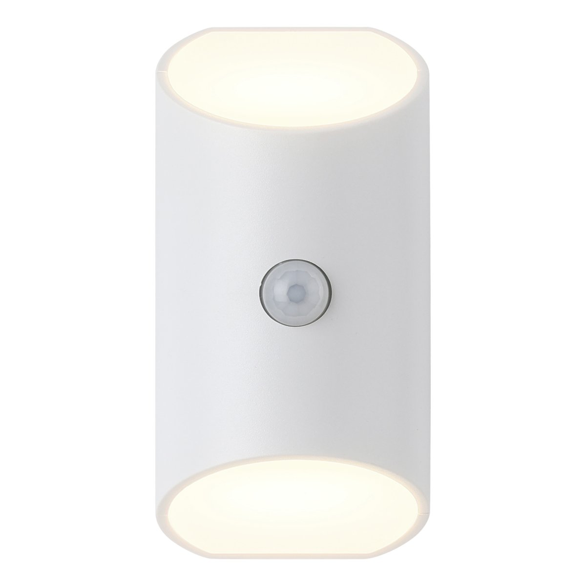 Merta Blanc applique murale De Eglo - À une hauteur d'installation de 1,2 mètre, le détecteur a une portée de 5 mètres et un angle de détection de 120°.
