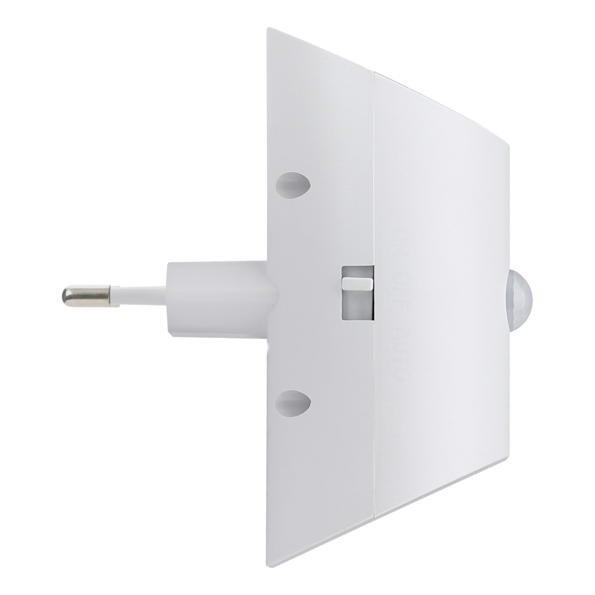 Merta Blanc applique murale De Eglo - À une hauteur d'installation de 1,2 mètre, le détecteur a une portée de 5 mètres et un angle de détection de 120°.