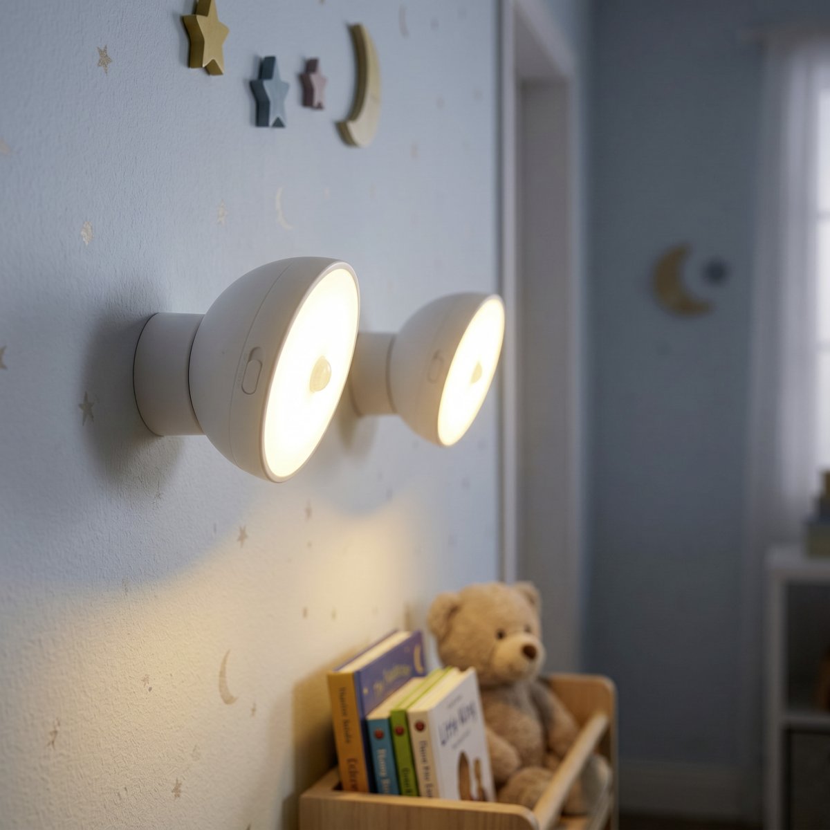 Eidani Pack De 2 Blanc lampe pour enfant De Eglo - Eidani est une lampe LED intelligente et pratique, diffusant une lumière blanche chaude et agréable, idéale comme lampe de chevet, lampe de lecture ou lampe d'orientation.