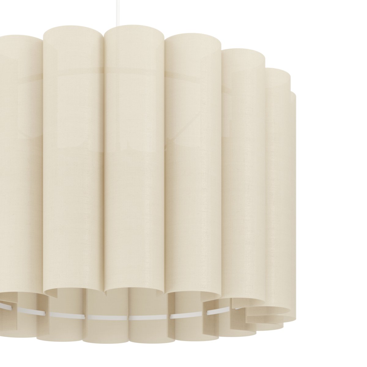 Collegrilli Ø45 Beige suspension De Eglo - Sa teinte beige clair conf&egrave;re &agrave; la lampe une ambiance chaleureuse et accueillante, lui permettant de s'int&eacute;grer harmonieusement &agrave; diff&eacute;rents styles de d&eacute;coration int&eacute;rieure.
