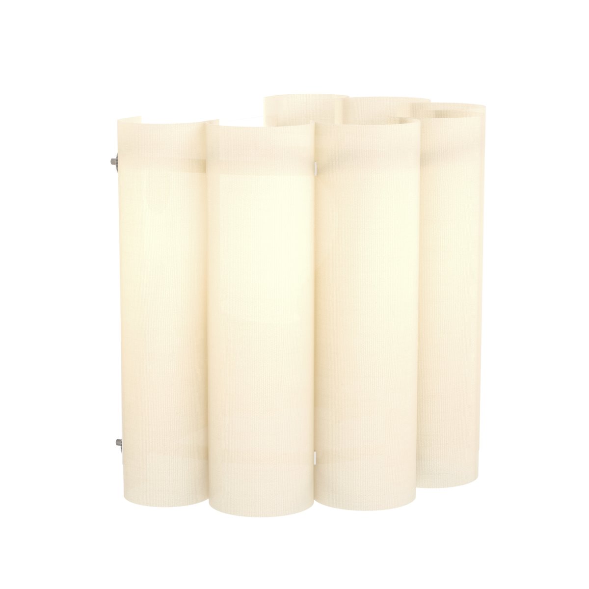 Collegrilli 17cm Beige applique murale De Eglo - Sa teinte beige clair confère à la lampe une ambiance chaleureuse et accueillante, tandis que la lumière est diffusée en douceur à travers le tissu.