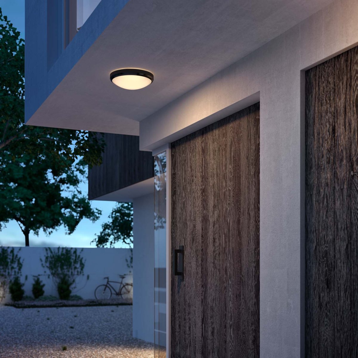 Doris Noir De Philips - Idéal pour les entrées, les balcons et autres espaces extérieurs où l'on souhaite allier éclairage fonctionnel et design intemporel.