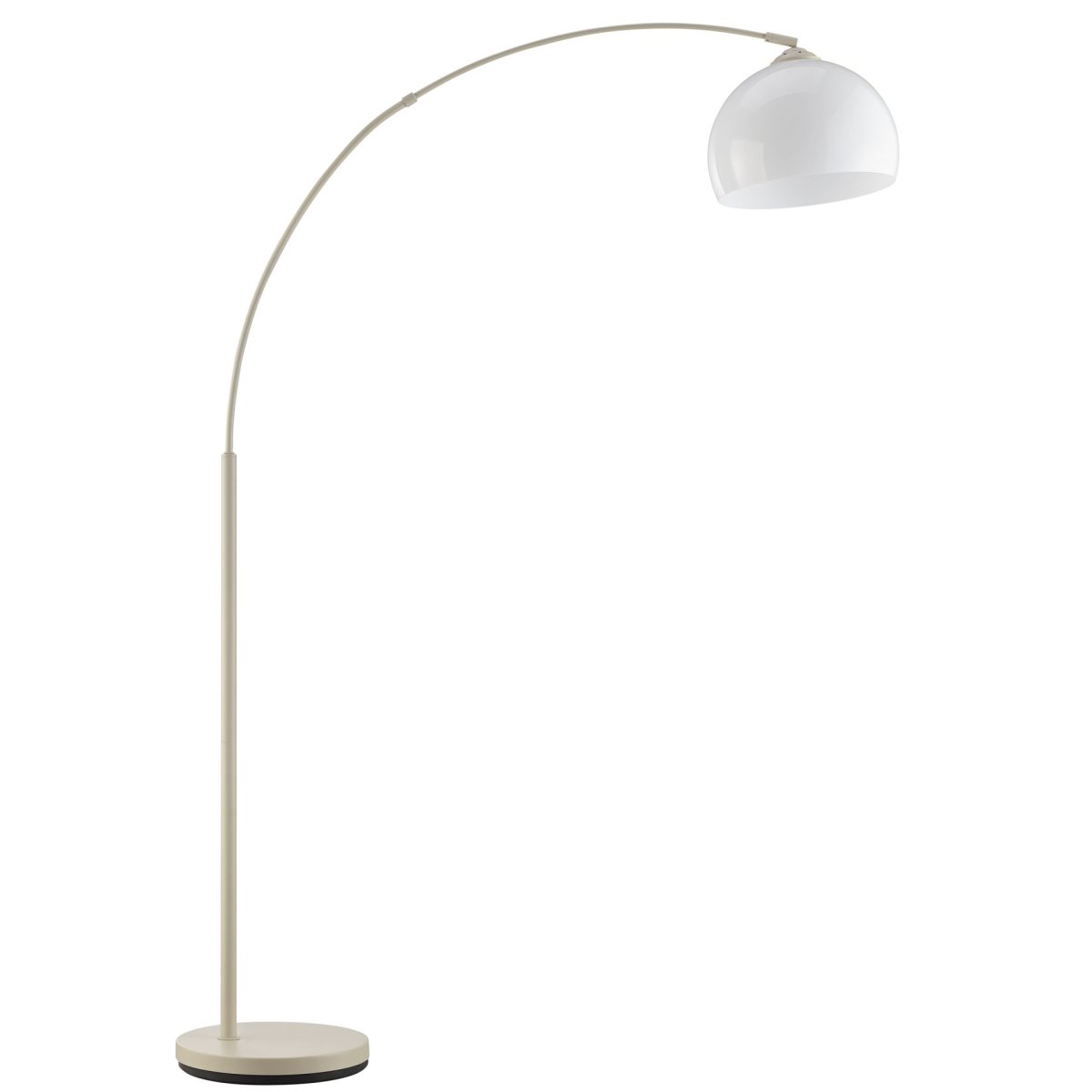 Vessa Beige lampadaire De Brilliant - Le lampadaire est fourni avec un c&acirc;ble noir de 2 m&egrave;tres, un interrupteur au pied et une prise secteur.