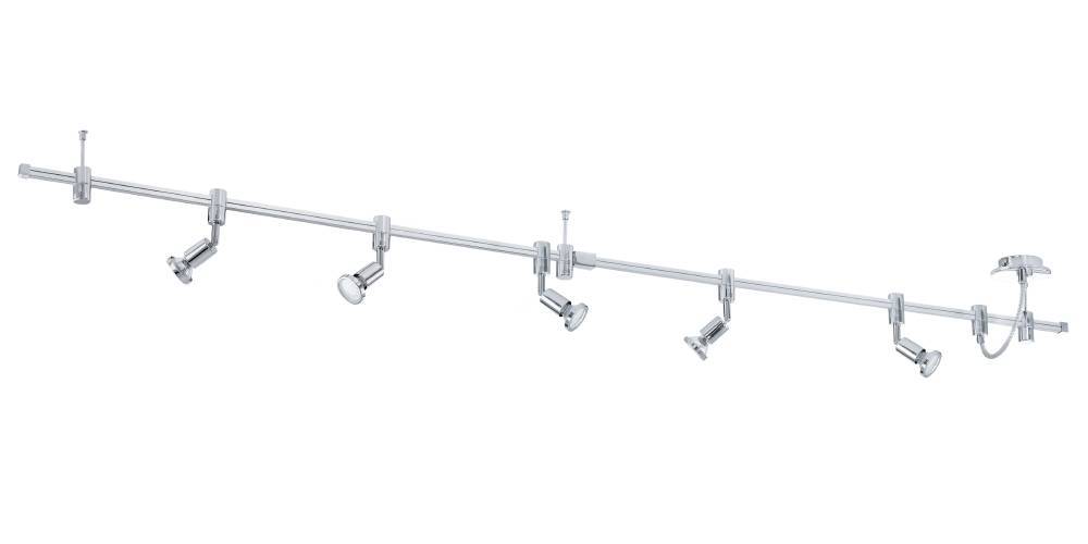 Vilanova 5 Aluminium spot De Eglo - Parfait pour les cuisines, les bureaux à domicile ou pour mettre en valeur des œuvres d'art et des détails intérieurs.