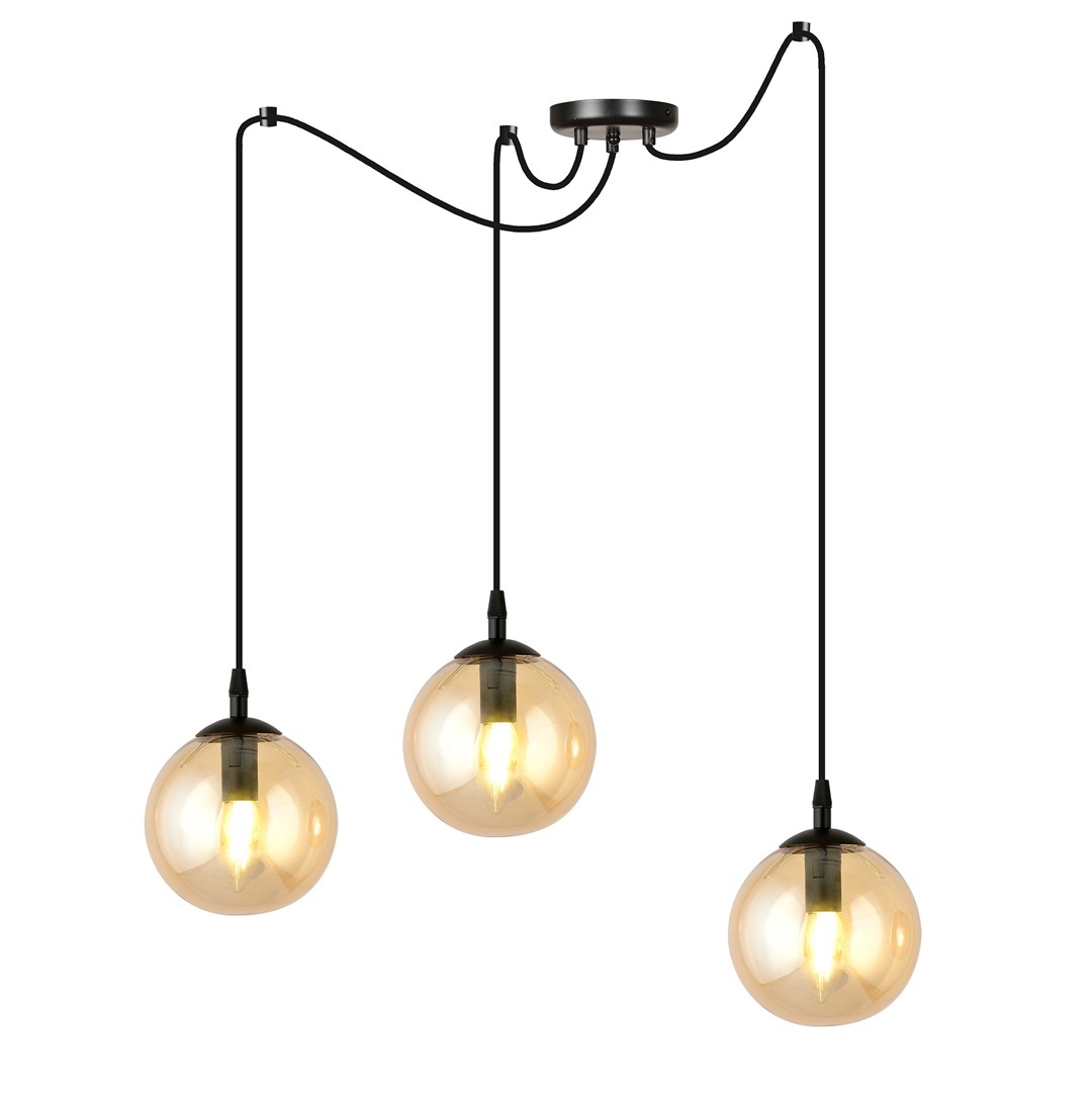 Gigi 42cm Ambre suspension De Emibig Lighting - Gigi est une série de plafonniers intemporels.