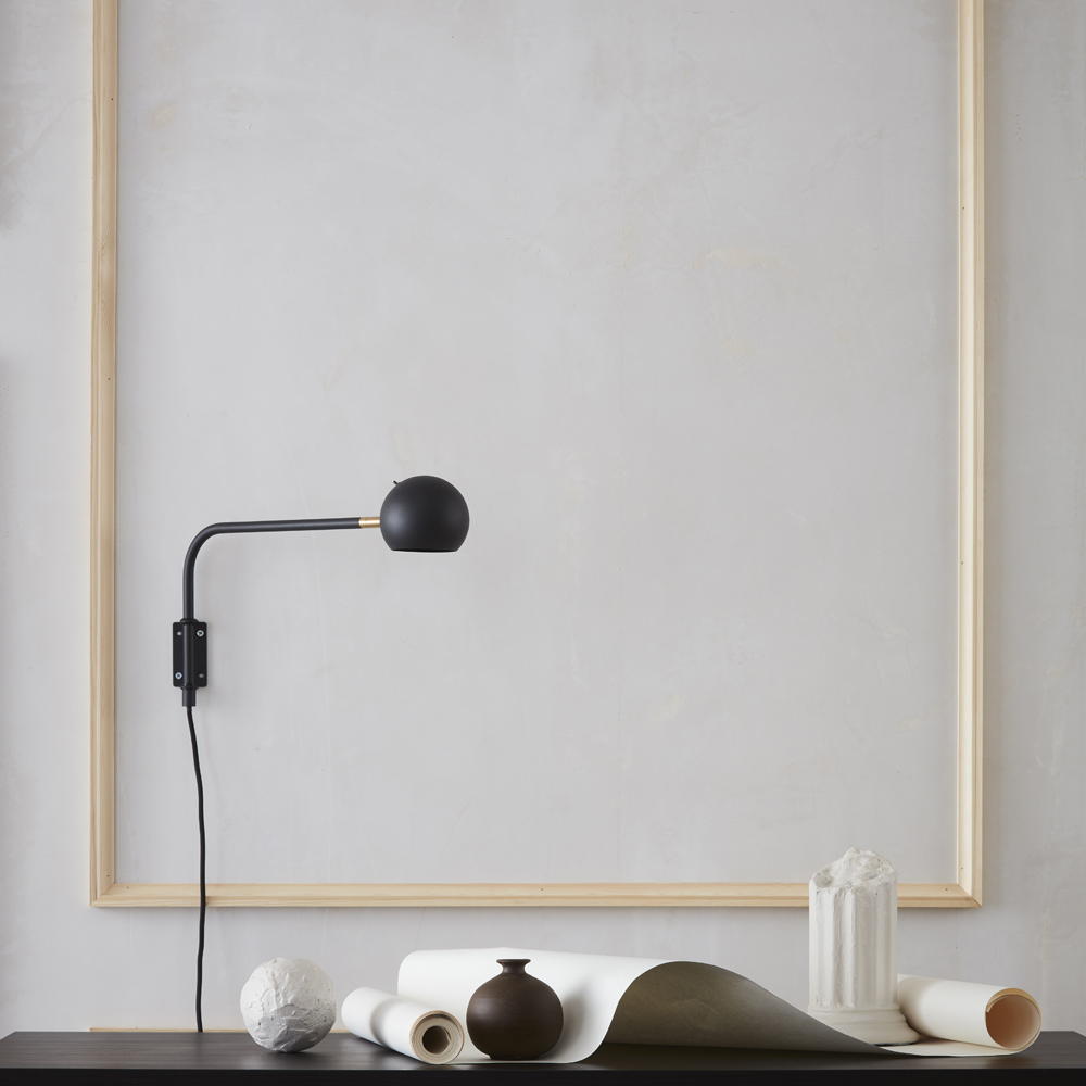 Yes! 45cm Anthracite applique murale De CO Bankeryd - Pendant la journée, il confère à la zone de couchage un caractère intéressant et scandinave.