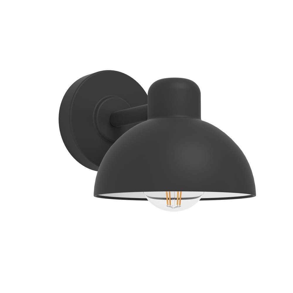 Entrimo Noir lampe d’extérieur De Eglo - La source lumineuse expos&eacute;e diffuse une lumi&egrave;re agr&eacute;able et cr&eacute;e une atmosph&egrave;re accueillante.