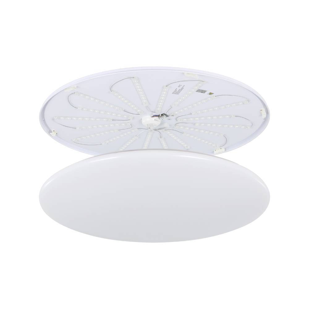 Giron Ø100 Blanc plafonnier De Eglo - Il dispose &eacute;galement d'une fonction m&eacute;moire qui enregistre vos derniers r&eacute;glages et d'une fonction veilleuse qui fournit une lumi&egrave;re plus douce et plus tamis&eacute;e, cr&eacute;ant une atmosph&egrave;re plus paisible la nuit.