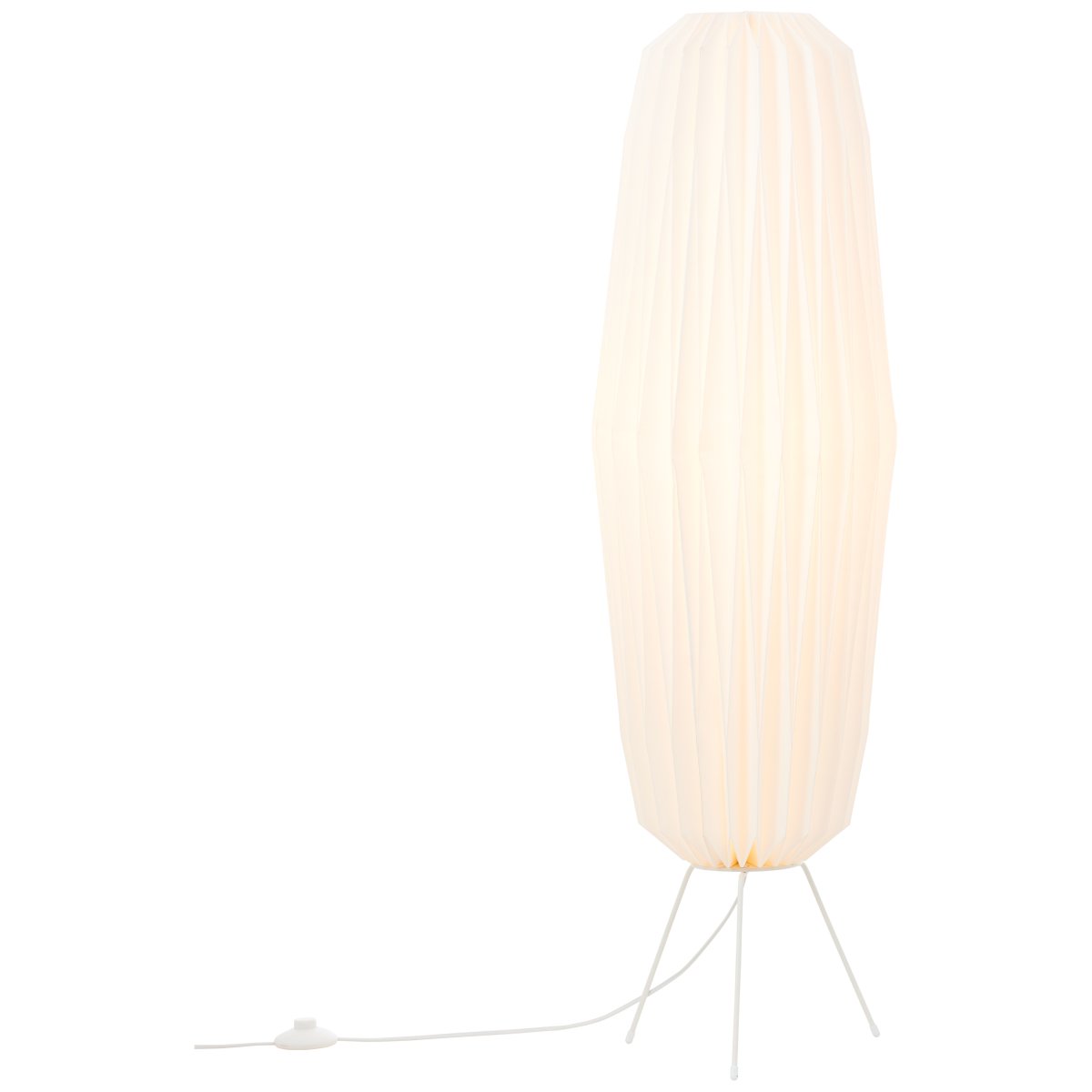 June lampadaire De Brilliant - June est un plafonnier &eacute;l&eacute;gant qui allie des formes douces &agrave; une allure raffin&eacute;e.