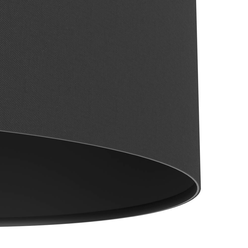 Maserlo 78cm Noir suspension De Eglo - La suspension avec des câbles fins donne à la lampe une sensation de flottement et une silhouette élégante dans la pièce.