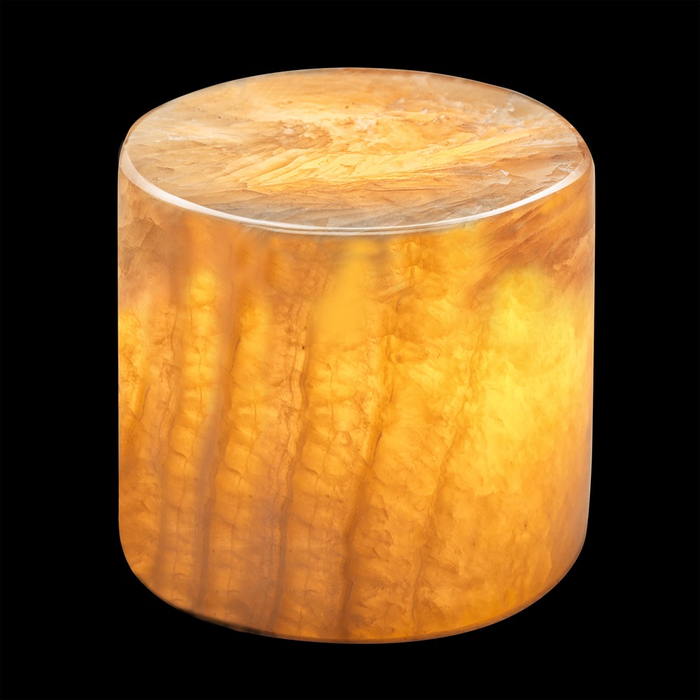 Marble 8cm Beige De Unison - Le marbre est un bel &eacute;l&eacute;ment d&eacute;coratif pour une table, une fen&ecirc;tre ou une &eacute;tag&egrave;re, et diffuse une lumi&egrave;re agr&eacute;able dans toute la pi&egrave;ce.