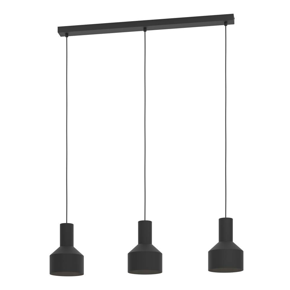 Casibare 85cm Noir suspension De Eglo - Le design de la lampe est simple mais efficace et offre une r&eacute;partition lumineuse &eacute;quilibr&eacute;e qui cr&eacute;e une atmosph&egrave;re agr&eacute;able dans la pi&egrave;ce.