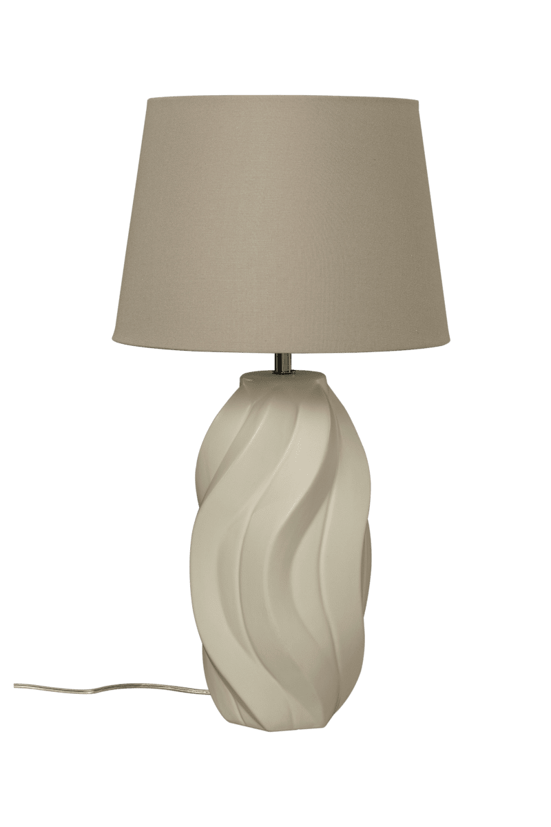 Fiorella 65cm Blanc naturel lampe de table De Aneta Lighting - Ajoutez une touche d'&eacute;l&eacute;gance &agrave; votre maison avec Fiorella, une lampe de table &eacute;l&eacute;gante qui allie design moderne et beaut&eacute; classique.
