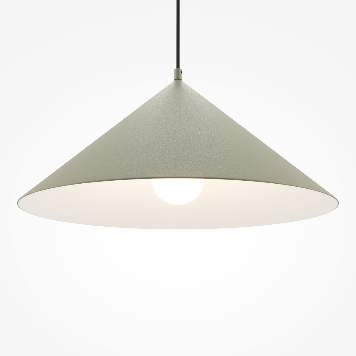 Basic colors Ø35 Gris suspension De Maytoni - Avec son abat-jour conique d'une élégante couleur neutre, il émet une lumière dirigée et agréable qui crée une atmosphère moderne et harmonieuse.