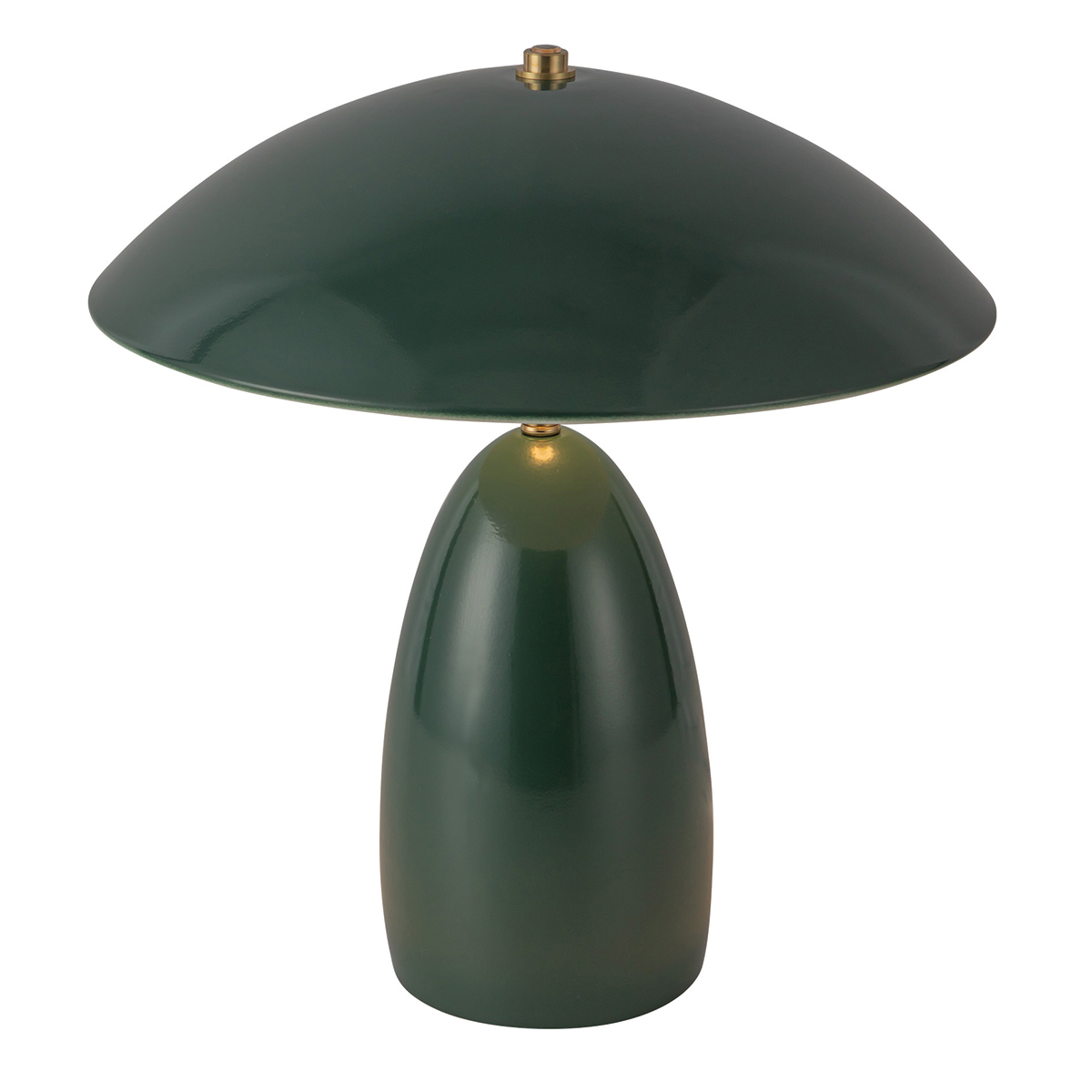 Poppy 35cm Vert lampe de table De Elstead Lighting - La lampe est &eacute;quip&eacute;e d'une LED int&eacute;gr&eacute;e de 11,5 W, d&eacute;livrant un flux lumineux de 761 lumens et une lumi&egrave;re blanc chaud (3000 K).