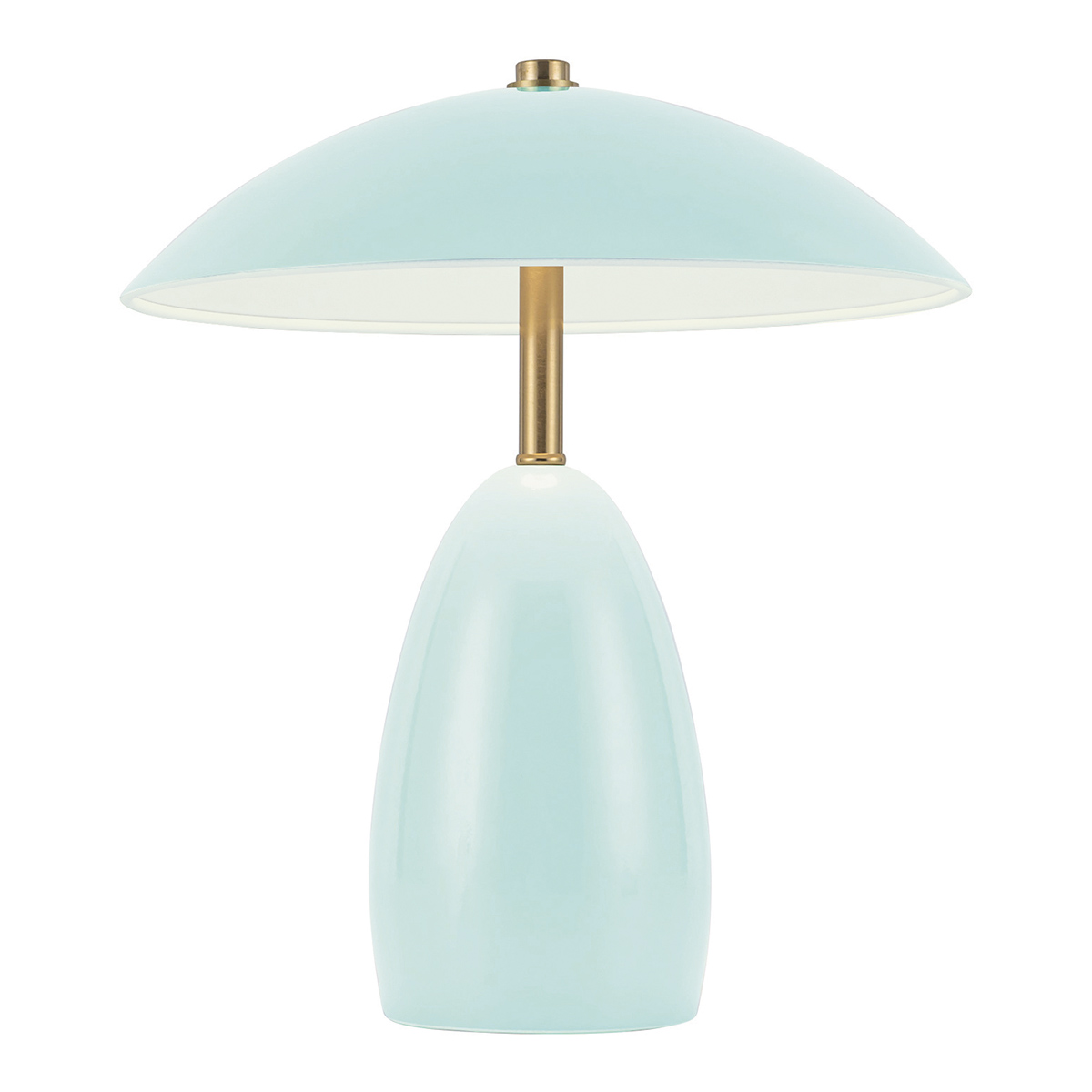 Poppy 27cm bleu clair portable De Elstead Lighting - Son autonomie est de 6 heures &agrave; pleine puissance, 8 heures &agrave; 70 % et 19 heures &agrave; 30 %.