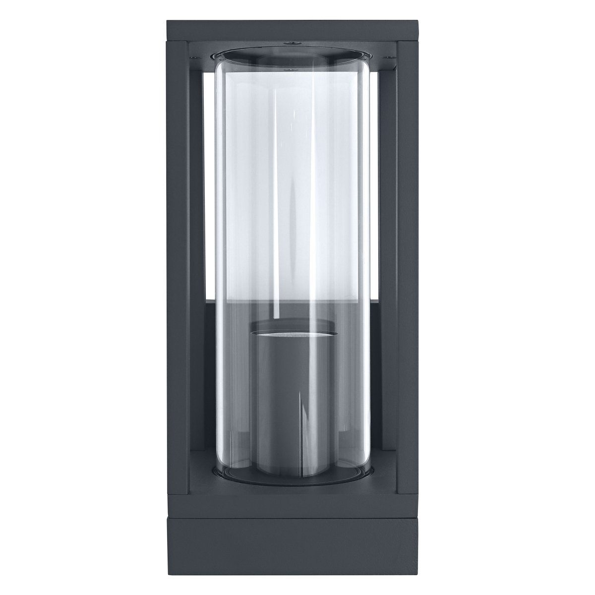 Frame Gris foncé lampe d’extérieur De Osram - Fabriqu&eacute;e en aluminium et en verre de haute qualit&eacute;, cette lampe offre un beau flux lumineux tout en &eacute;tant prot&eacute;g&eacute;e des intemp&eacute;ries et du vent avec un indice de protection IP44.