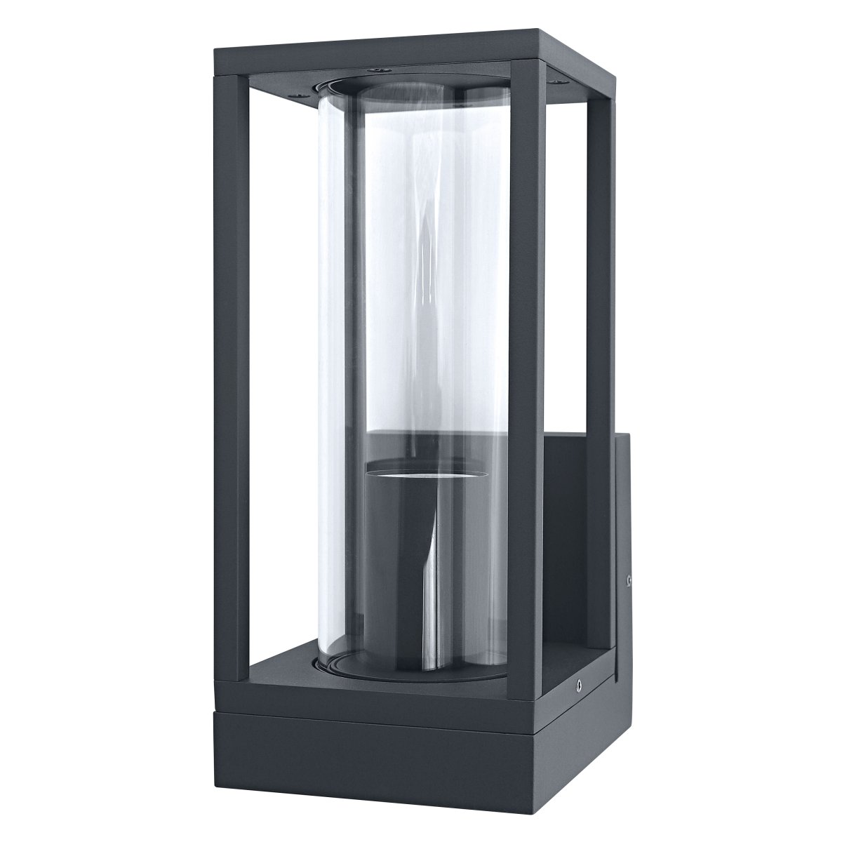 Frame Gris foncé lampe d’extérieur De Osram - Fabriqu&eacute;e en aluminium et en verre de haute qualit&eacute;, cette lampe offre un beau flux lumineux tout en &eacute;tant prot&eacute;g&eacute;e des intemp&eacute;ries et du vent avec un indice de protection IP44.