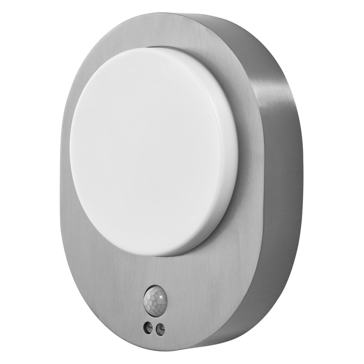 Disc Sensor Acier lampe d’extérieur De Ledvance - Disc Sensor&nbsp;&auml;r en innovativ och stilfull fasadlampa som ger b&aring;de funktion och elegans till din entr&eacute; eller uteplats.