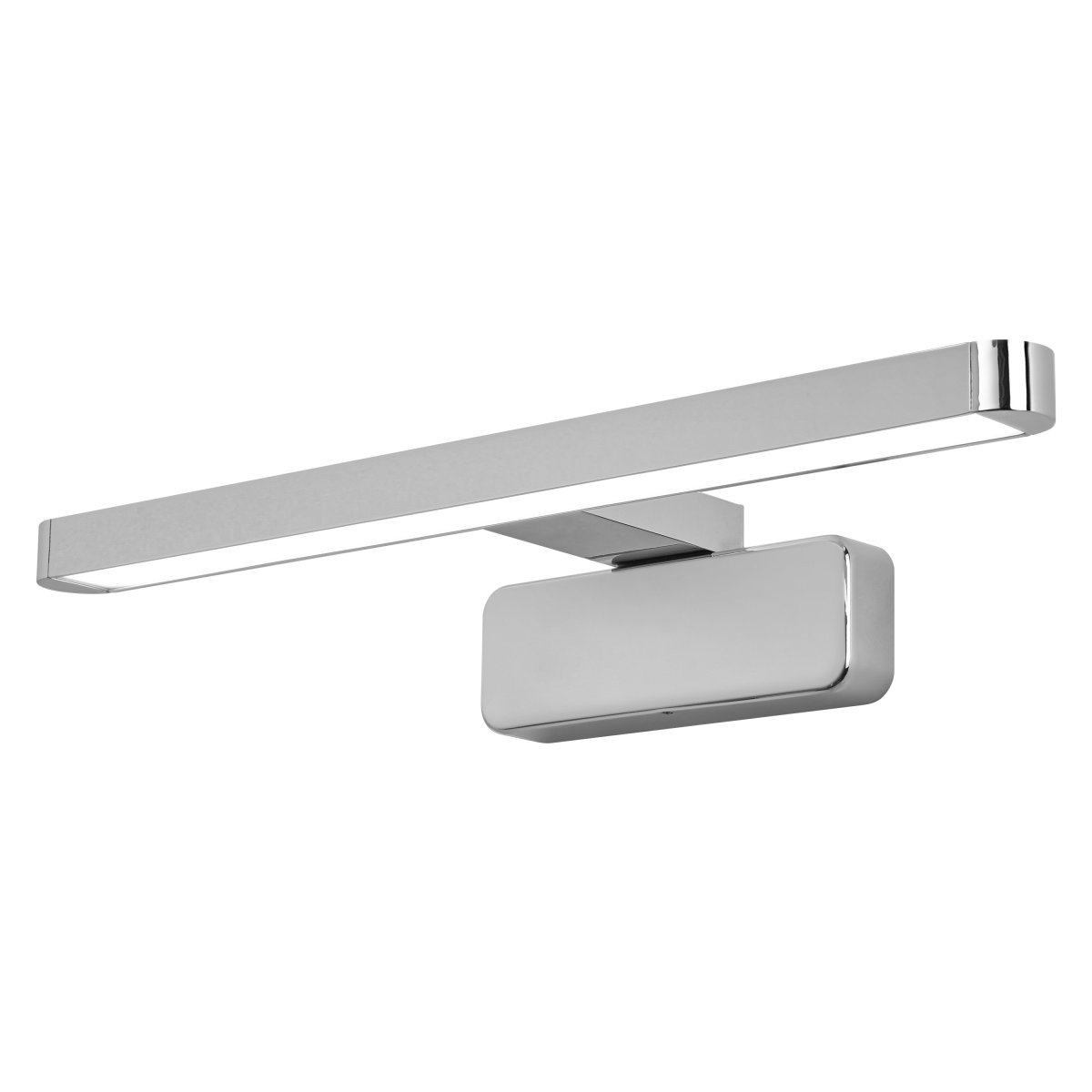 Orbis 40cm Chrome lampe de salle de bain De Ledvance - Lampan g&aring;r att f&auml;sta genom att skruva fast p&aring; v&auml;ggen eller kl&auml;mma fast p&aring; badrumsspegeln.