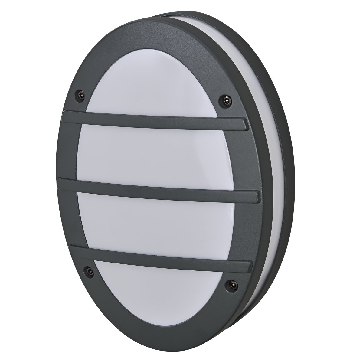 Orbick Gris foncé lampe d’extérieur De Ledvance - Tillverkad av pressgjuten aluminium och med IP65-klassning, &auml;r denna lampa helt skyddad mot b&aring;de damm och vatten, vilket g&ouml;r den perfekt f&ouml;r alla v&auml;derf&ouml;rh&aring;llanden.
