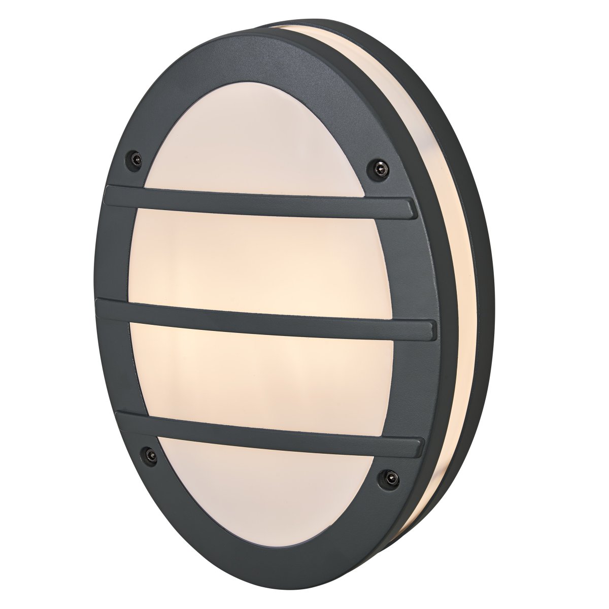 Orbick Gris foncé lampe d’extérieur De Ledvance - Tillverkad av pressgjuten aluminium och med IP65-klassning, &auml;r denna lampa helt skyddad mot b&aring;de damm och vatten, vilket g&ouml;r den perfekt f&ouml;r alla v&auml;derf&ouml;rh&aring;llanden.