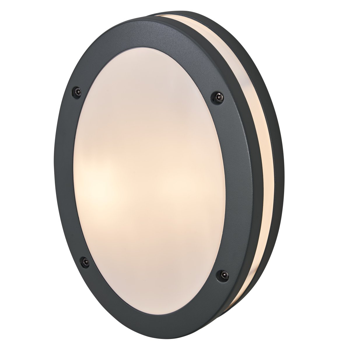 Orbi Gris foncé lampe d’extérieur De Osram - Tillverkad av pressgjuten aluminium och med IP65-klassning, &auml;r denna lampa helt skyddad mot b&aring;de damm och vatten, vilket g&ouml;r den perfekt f&ouml;r alla v&auml;derf&ouml;rh&aring;llanden.
