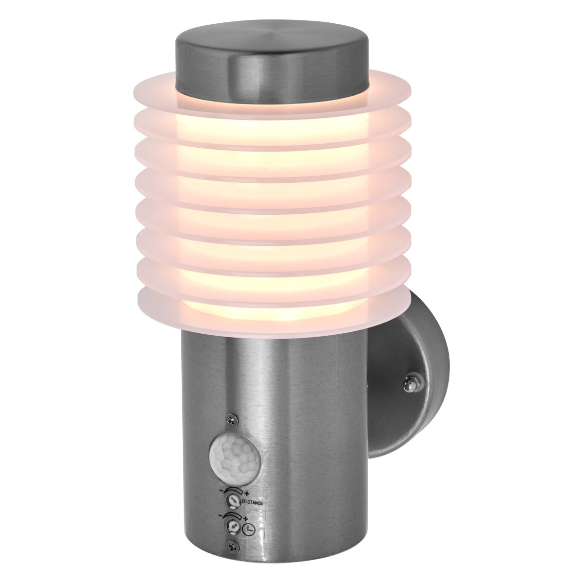 Rondo Sensor Acier lampe d’extérieur De Ledvance - Med sin stilrena design och effektiva funktionalitet &auml;r denna armatur det perfekta valet f&ouml;r att b&aring;de belysa och s&auml;kerst&auml;lla ditt utomhusomr&aring;de.