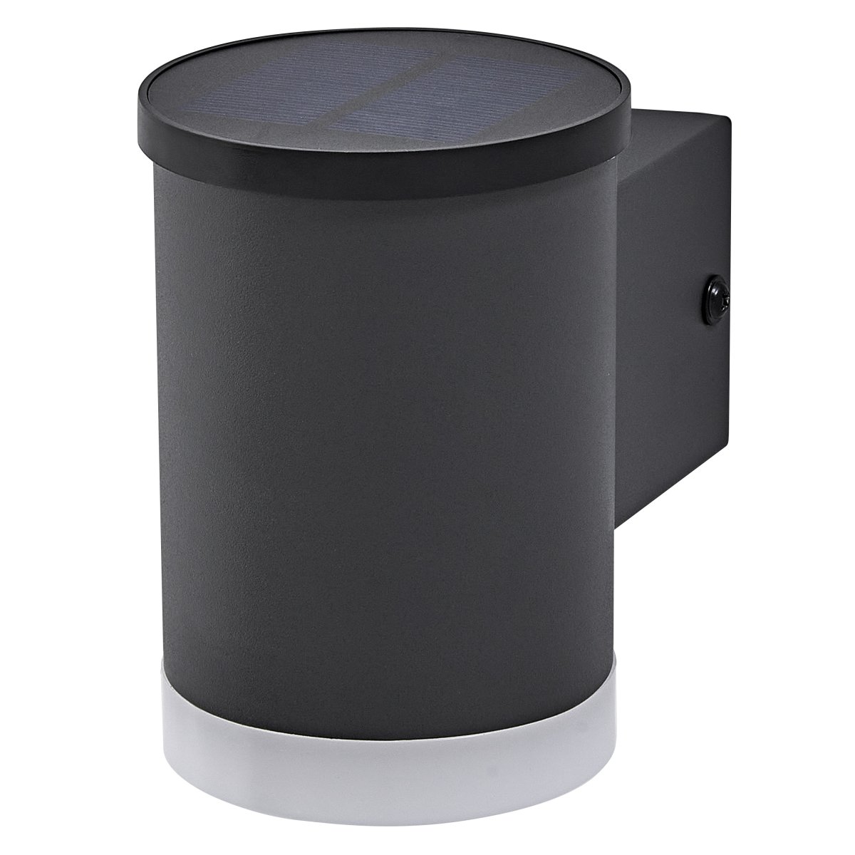 Oxford Gris foncé lampe solaire De Osram - Il est fabriqu&eacute; en acier inoxydable et poss&egrave;de un indice de protection IP44, ce qui le rend &agrave; la fois r&eacute;sistant aux intemp&eacute;ries et robuste.
