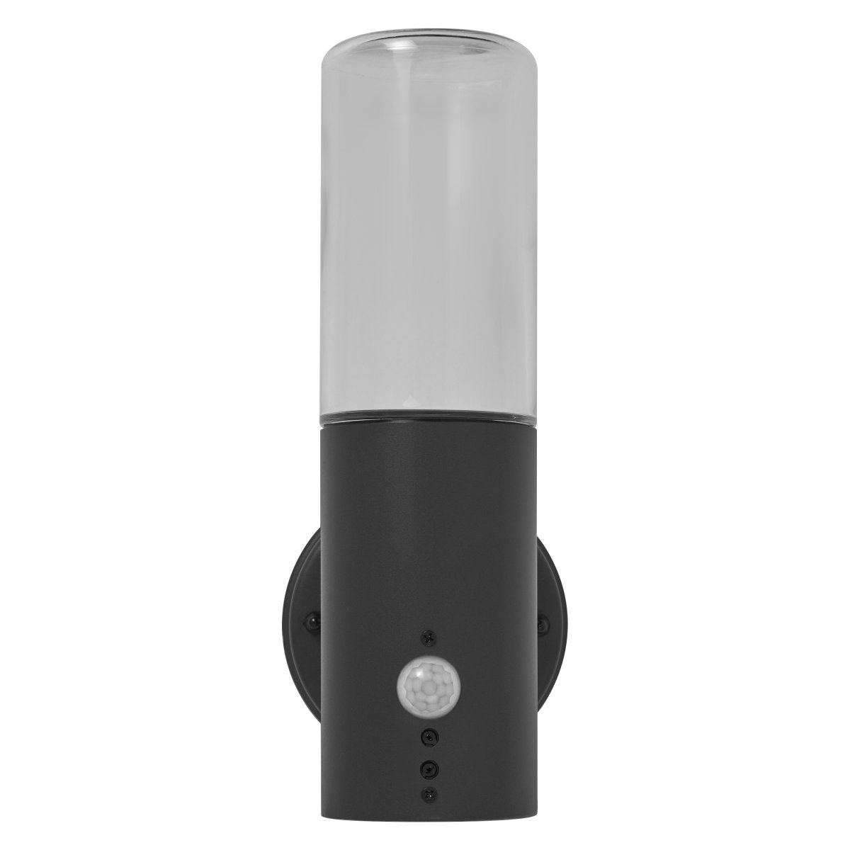 Figo Sensor Gris foncé lampe d’extérieur De Ledvance - Il est disponible avec ou sans détecteur de mouvement PIR et capteur de lumière du jour, ce qui le rend idéal pour allumer automatiquement la lumière lorsqu'un mouvement est détecté ou lorsque l'obscurité tombe.