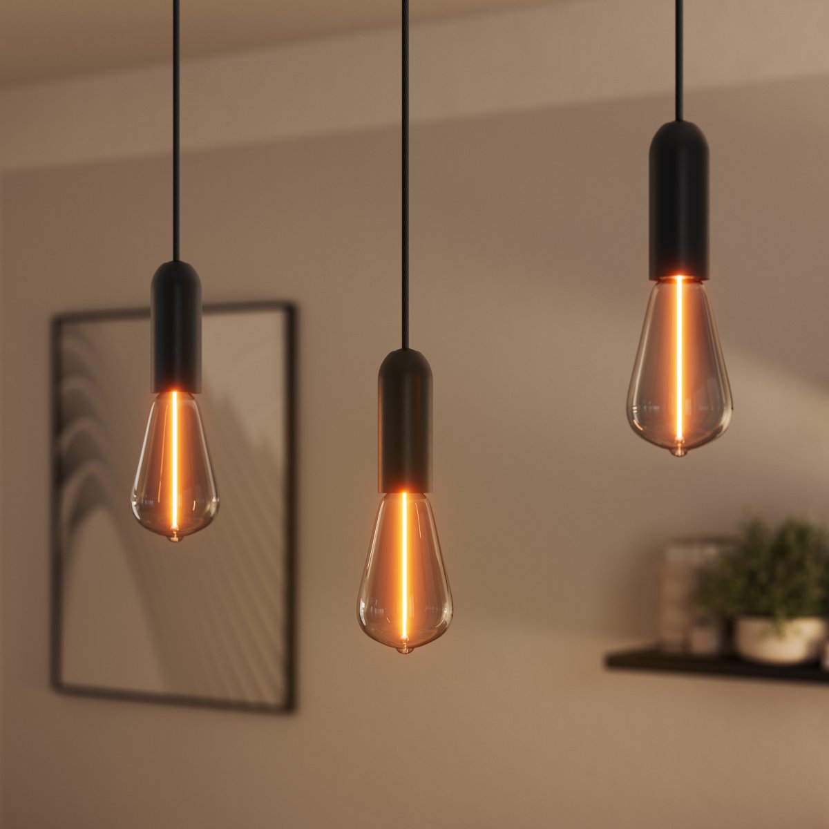 Round Ø10 Noir suspension De Ledvance - 