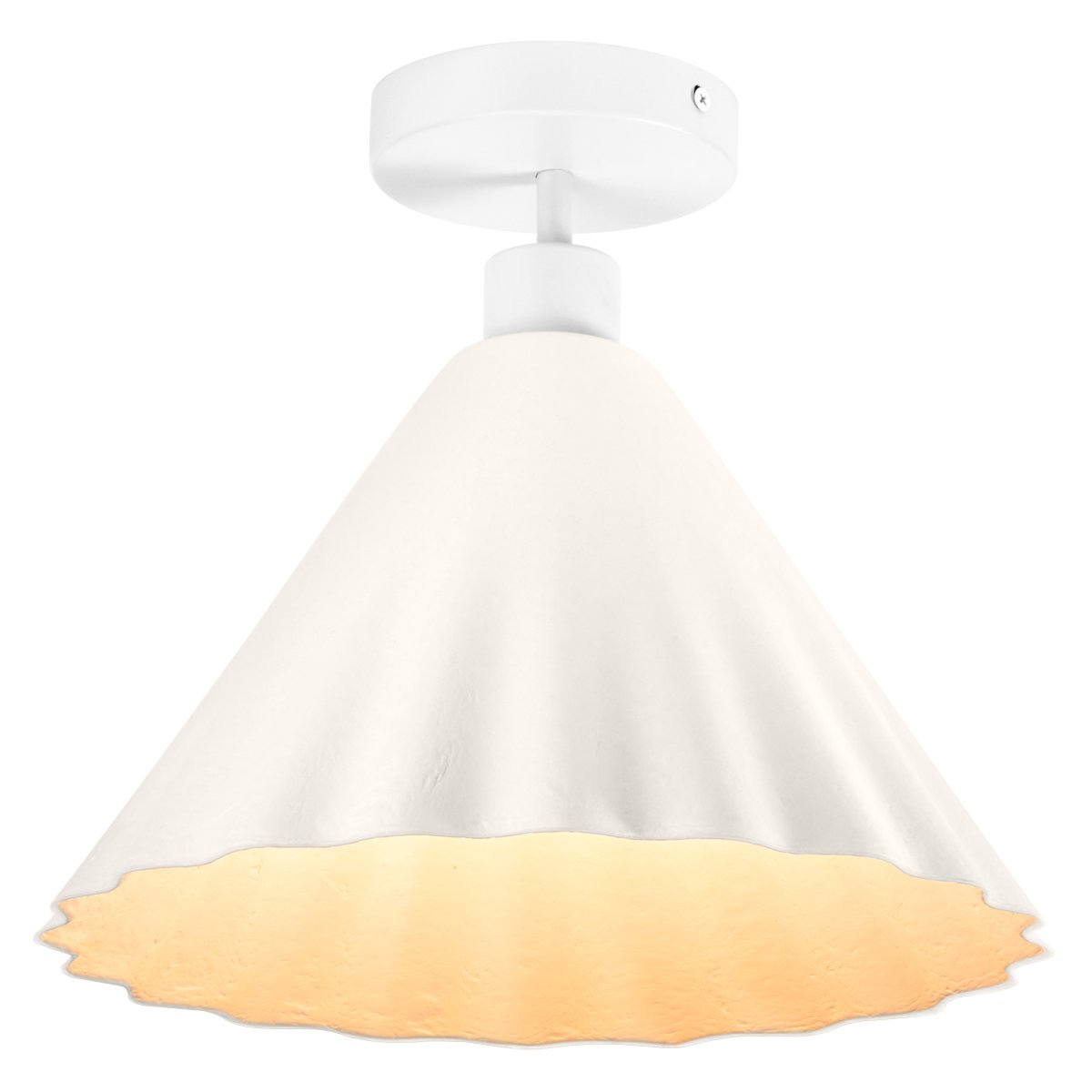 Pulp Ø30 Blanc plafonnier De Osram - L'abat-jour d&eacute;coratif en papier assure une agr&eacute;able r&eacute;partition de la lumi&egrave;re dans la pi&egrave;ce.