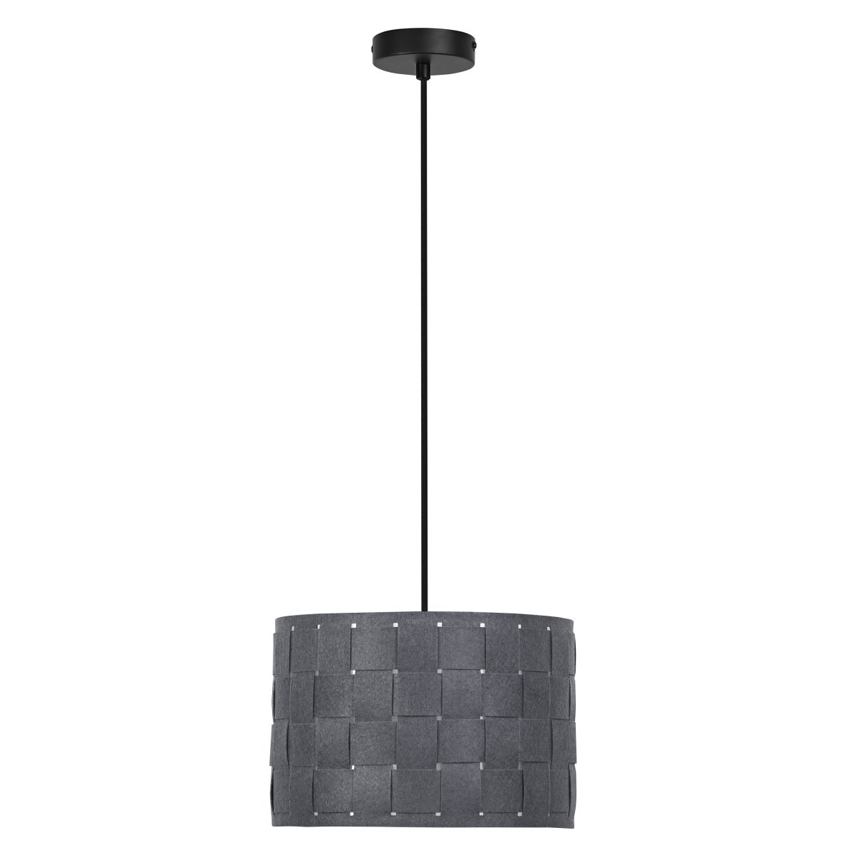 Felt Weaving Ø28 Gris foncé suspension De Ledvance - Dekorativ pendel med sk&auml;rm gjord av fl&auml;tad filt vilket ger en fin och varm ljusspridning i rummet.